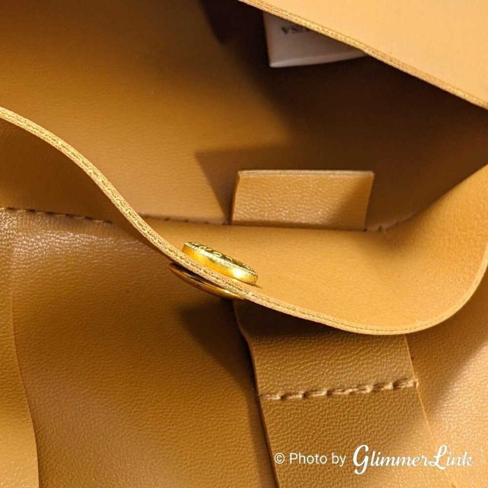 Glass Ladder Co Honey Vegan Leather Katherine Tech Organizer Roll Up Pouch - Picture 9 of 12